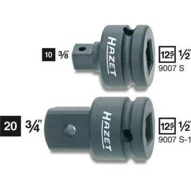 Gépi adapter belsőnégyszögről 12,5 mm (1/2) külső négyszögre 20 mm (3/4), Hazet 9007S-1 Gépi adapter belsőnégyszögről 12,5 mm (1/2) külső négyszögre 20 mm (3/4), Hazet 9007S-1