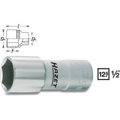 Gyújtógyertya dugókulcsfej, 20,8 mm (13/16)/12,5 mm (1/2), Hazet 900MGT Gyújtógyertya dugókulcsfej, 20,8 mm (13/16)/12,5 mm (1/2), Hazet 900MGT