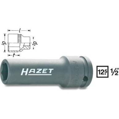 Erő dugókulcsfej, belső négyszög 12,5 mm (1/2), Hazet 901SLG-19 Erő dugókulcsfej, belső négyszög 12,5 mm (1/2), Hazet 901SLG-19