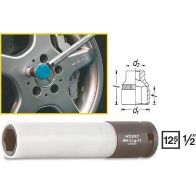 Erő dug&oacute;kulcsfej, belső n&eacute;gysz&ouml;g 12,5 mm (1/2), Hazet 903SLG-17