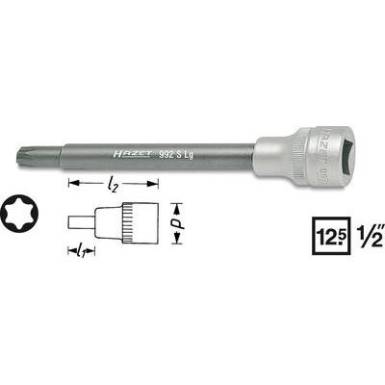 Torx csavarhúzófej belső torx csavarokhoz T40, belső négyszög 12,5 mm (1/2), Hazet 992SLG-T40 Torx csavarhúzófej belső torx csavarokhoz T40, belső négyszög 12,5 mm (1/2), Hazet 992SLG-T40