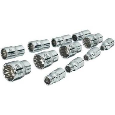 Sokszögű dugókulcsfej készlet 6,3 mm (1/4"), 12 részes, Vigor V1897 Sokszögű dugókulcsfej készlet 6,3 mm (1/4"), 12 részes, Vigor V1897