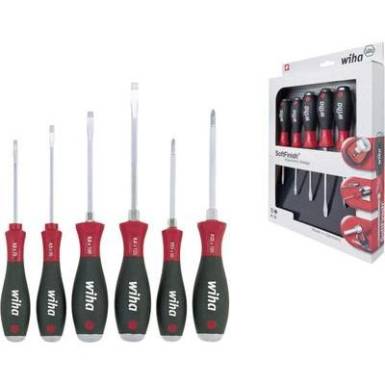 Króm-vanádium PZ csavarhúzókészlet 6 részes Wiha SoftFinish 21251 Króm-vanádium PZ csavarhúzókészlet 6 részes Wiha SoftFinish 21251