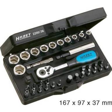 Dugókulcs készlet, Hazet 2200/36 Dugókulcs készlet, Hazet 2200/36