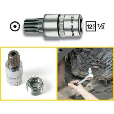 Olajleeresztő dugókulcs 16 mm, belső négyszög 12,5 mm (1/2), Hazet 2567-16 Olajleeresztő dugókulcs 16 mm, belső négyszög 12,5 mm (1/2), Hazet 2567-16