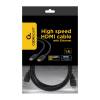 Gembird adatkábel HDMI v1.4 male-male 1.8m aranyozott csatlakozó /CC-HDMI4-6/