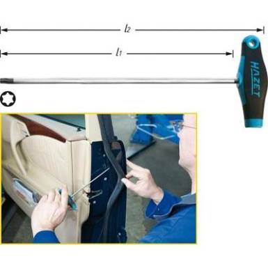 T markolatú torx csavarhúzó, Hazet 828LG-T30 T markolatú torx csavarhúzó, Hazet 828LG-T30
