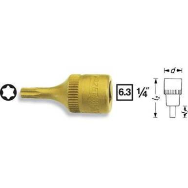 Torx csavarhúzófej 6,3 mm (1/4), Hazet 8502-T15 Torx csavarhúzófej 6,3 mm (1/4), Hazet 8502-T15