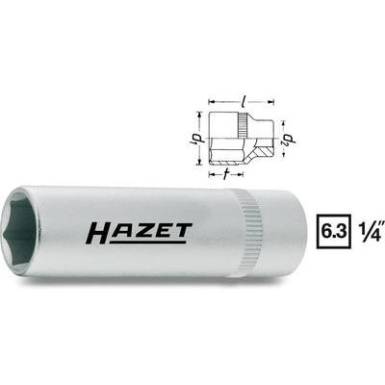 Dugókulcsfej 5,5 mm, 6,3 mm (1/4), Hazet 850LG-5.5 Dugókulcsfej 5,5 mm, 6,3 mm (1/4), Hazet 850LG-5.5