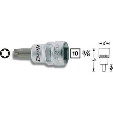 Torx T20 dugókulcs betét 10mm (3/8") fejű Hazet 8802-T20 Torx T20 dugókulcs betét 10mm (3/8") fejű Hazet 8802-T20