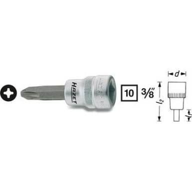 Kereszthornyú PH2 csavarhúzó betét 10 mm (3/8")Meghajtás (szerszám) 10 mm (3/8")Hazet 8806-PH2 Kereszthornyú PH2 csavarhúzó betét 10 mm (3/8")Meghajtás (szerszám) 10 mm (3/8")Hazet 8806-PH2