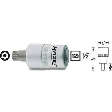 Torx csavarhúzó betét 12,5 mm (1/2") Hazet 992LG-T50H Torx csavarhúzó betét 12,5 mm (1/2") Hazet 992LG-T50H
