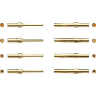 Stift érintkező AWG min.: 26, max.: 22, aranyozott, Harting 09 67 000 5576 Stift érintkező AWG min.: 26, max.: 22, aranyozott, Harting 09 67 000 5576