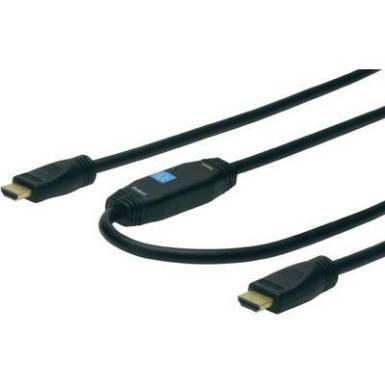 HDMI TV, Monitor csatlakozókábel 3840 x 2160 pixel 15 m Fekete Digitus AK-330118-150-S HDMI TV, Monitor csatlakozókábel 3840 x 2160 pixel 15 m Fekete Digitus AK-330118-150-S