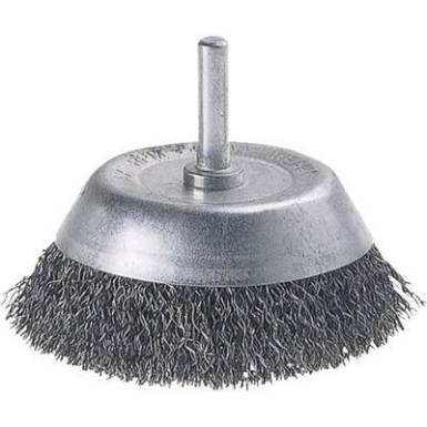Csiszolókorong, acél drótkorong 6 mm-es szárral Ø 50 mm-es fejjel Wolfcraft 2106000 Csiszolókorong, acél drótkorong 6 mm-es szárral Ø 50 mm-es fejjel Wolfcraft 2106000