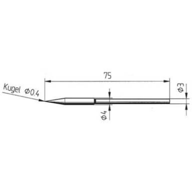 Ersa 212 pákahegy, forrasztóhegy 212 BD LF ceruza formájú hegy 0.4 mm Ersa 212 pákahegy, forrasztóhegy 212 BD LF ceruza formájú hegy 0.4 mm