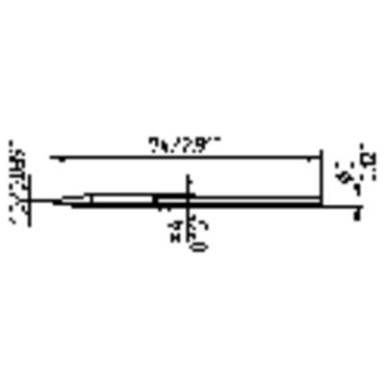 Ersa 212 p&aacute;kahegy, forraszt&oacute;hegy 212 CD LF v&eacute;ső forma 1.0 mm