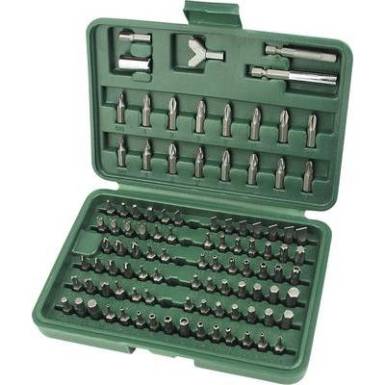 Bit k&eacute;szlet 100 r&eacute;szes 6,3 mm (1/4")-os speci&aacute;lis biztons&aacute;gi BIT k&eacute;szlet 812045