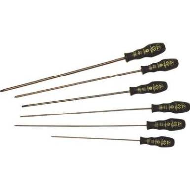 6 részes Csavarhúzó készlet, egyenes pengéjű, csillag-PH/TORX®, ESD 6 részes Csavarhúzó készlet, egyenes pengéjű, csillag-PH/TORX®, ESD