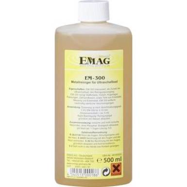 Ultrahangos tiszt&iacute;t&oacute; folyad&eacute;k, speci&aacute;lis tiszt&iacute;t&oacute;szer kem&eacute;ny, zs&iacute;ros szennyeződ&eacute;sekhez 0,5 l, Emag EM300