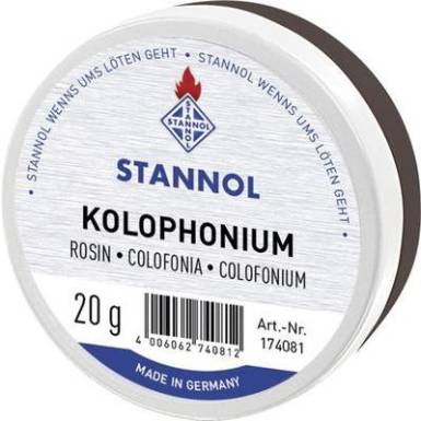Forrasztó gyanta, kolofónium hegedűgyanta Stannol Kolophonium 174081 Forrasztó gyanta, kolofónium hegedűgyanta Stannol Kolophonium 174081