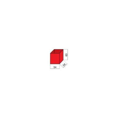 Alutec 1 részes alkatrésztároló, piros, 54 x 63 x 54 mm Alutec 1 részes alkatrésztároló, piros, 54 x 63 x 54 mm