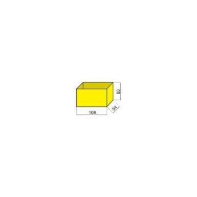Alutec 1 részes alkatrésztároló, sárga, 108 x 54 x 63 mm Alutec 1 részes alkatrésztároló, sárga, 108 x 54 x 63 mm