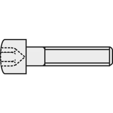 Toolcraft belső kulcsnyílású csavar M3 x 20 mm, fekete, DIN 912 Toolcraft belső kulcsnyílású csavar M3 x 20 mm, fekete, DIN 912