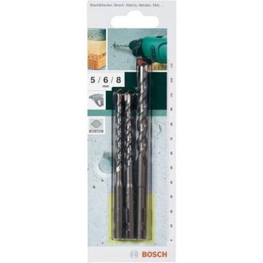 SDS Betonfúró készlet 3részes Bosch 2609256908 SDS-Quick 5/6/8 mm átmérővel 100/120 mm hosszban SDS Betonfúró készlet 3részes Bosch 2609256908 SDS-Quick 5/6/8 mm átmérővel 100/120 mm hosszban