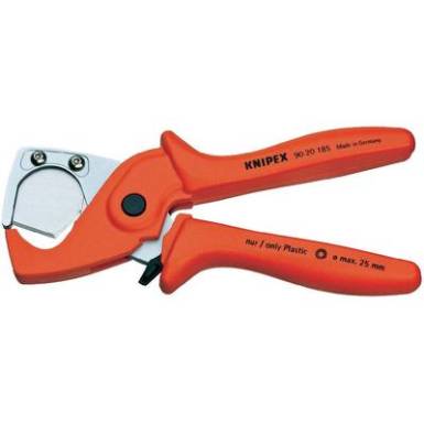 Csővágó tömlőkhöz és védőcsövekhez, 185 mm, külső Ø 25 mm, Knipex 90 20 185 Csővágó tömlőkhöz és védőcsövekhez, 185 mm, külső Ø 25 mm, Knipex 90 20 185