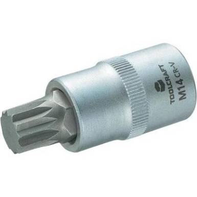 Dug&oacute;kulcs bet&eacute;t 12,5 mm (1/2), sokfog&uacute; bittel M14, hossz: 55 mm, TOOLCRAFT