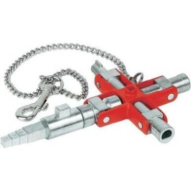 Univerzális építőipari kulcs szekrényekhez és elzáró rendszerekhez, Knipex 00 11 06 V01 Univerzális építőipari kulcs szekrényekhez és elzáró rendszerekhez, Knipex 00 11 06 V01