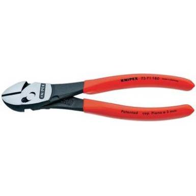 Nagy teljesítményű oldalcsípőfogó, vágási érték: (lágy/közepes/kemény/zongorahuzal) 5,5/4,6/3,2/3 mm, Knipex TwinForce 73 71 180 Nagy teljesítményű oldalcsípőfogó, vágási érték: (lágy/közepes/kemény/zongorahuzal) 5,5/4,6/3,2/3 mm, Knipex TwinForce 73 71 180