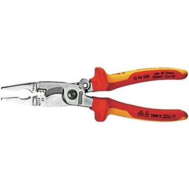 Knipex 13 96 200 1000V-ig szigetelt többfunkciós villanyszerelő fogó Knipex 13 96 200 1000V-ig szigetelt többfunkciós villanyszerelő fogó