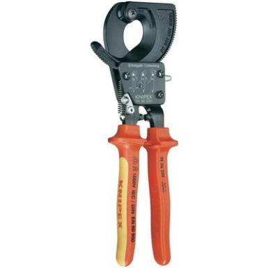 Kábelvágó (racsnis működésű), 250 mm Ø 32 mm/240 mm²/MCM 500 IEC 60900, DIN EN 60900, ASTM F150, Knipex 95 36 250 Kábelvágó (racsnis működésű), 250 mm Ø 32 mm/240 mm²/MCM 500 IEC 60900, DIN EN 60900, ASTM F150, Knipex 95 36 250