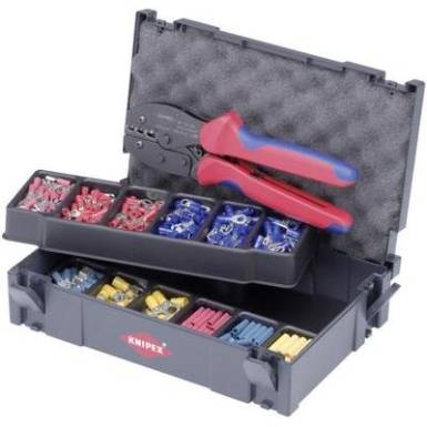 Krimpelő készlet kábelcsatlakozókhoz, 285 részes, 0,5 - 6 mm², Knipex 97 90 21 Krimpelő készlet kábelcsatlakozókhoz, 285 részes, 0,5 - 6 mm², Knipex 97 90 21