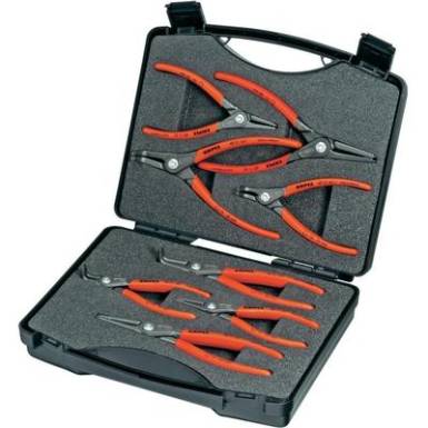 Precíziós biztosítógyűrű-fogó készlet kompakt kofferben, 8 részes, Knipex 00 21 25 S Precíziós biztosítógyűrű-fogó készlet kompakt kofferben, 8 részes, Knipex 00 21 25 S