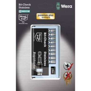 Nemesacél BIT készlet, 10 részes kereszthornyú, PH, PZ, és Torx fejekkel, Wera BC 10/9 05073630001 Nemesacél BIT készlet, 10 részes kereszthornyú, PH, PZ, és Torx fejekkel, Wera BC 10/9 05073630001