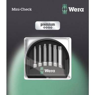 Edzett, &ouml;tv&ouml;z&ouml;tt szersz&aacute;mac&eacute;l Torx BIT k&eacute;szlet Wera Mini-Check 05073637001