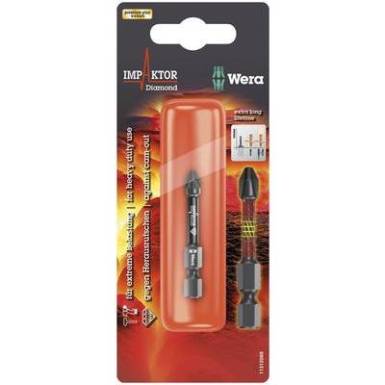 Gyémántbevonatos szerszámacél Impaktor BIT, kereszthornyú PZ 1 Wera 855/4 IMP DC SB SiS 05073961001 Gyémántbevonatos szerszámacél Impaktor BIT, kereszthornyú PZ 1 Wera 855/4 IMP DC SB SiS 05073961001