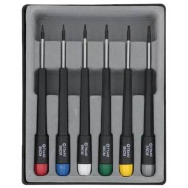 T profilú Torx csavarhúzó készlet, 6 részes, pengehossz 40 mm, T4-T9, Donau 280-67 T profilú Torx csavarhúzó készlet, 6 részes, pengehossz 40 mm, T4-T9, Donau 280-67