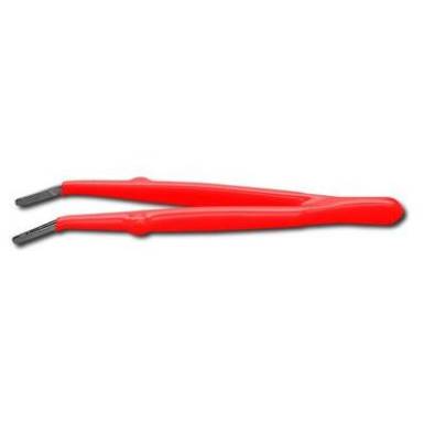 Szigetelt tompa végű hajlított csipesz, 145 mm, Donau PZ18 Szigetelt tompa végű hajlított csipesz, 145 mm, Donau PZ18