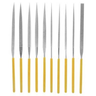 Gyémánt bevonatos tűreszelő készlet, 10 részes, tároló táskával, 140 mm, Donau M53 Gyémánt bevonatos tűreszelő készlet, 10 részes, tároló táskával, 140 mm, Donau M53
