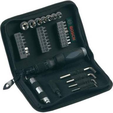 Szerszám- és bit készlet, 38 db, Bosch Szerszám- és bit készlet, 38 db, Bosch