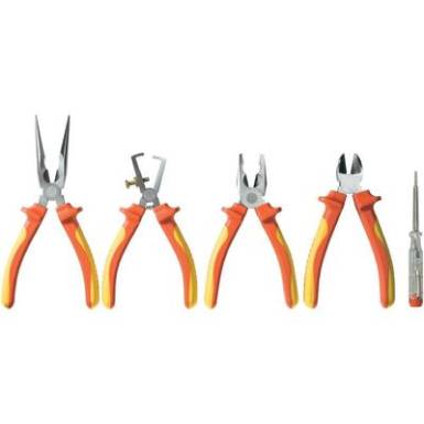 VDE szigetelt villanyszerelő fogókészlet 4részes szett Toolcraft 821033 VDE szigetelt villanyszerelő fogókészlet 4részes szett Toolcraft 821033