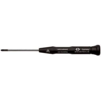 ESD Kereszthornyú csavarhúzó C.K. PZ 1 Penge hossz: 80 mm DIN EN 61340-2 ESD Kereszthornyú csavarhúzó C.K. PZ 1 Penge hossz: 80 mm DIN EN 61340-2