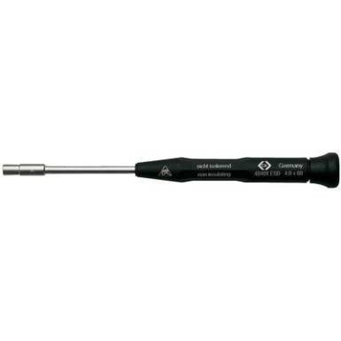 ESD Dugókulcs csavarhúzó C.K. Kulcsszélesség: 3.2 mm Penge hossz: 60 mm ESD Dugókulcs csavarhúzó C.K. Kulcsszélesség: 3.2 mm Penge hossz: 60 mm