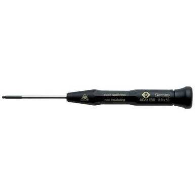 ESD Belső hatlap csavarhúzó C.K. Kulcsszélesség: 1.5 mm Penge hossz: 50 mm DIN EN 61340-2 ESD Belső hatlap csavarhúzó C.K. Kulcsszélesség: 1.5 mm Penge hossz: 50 mm DIN EN 61340-2