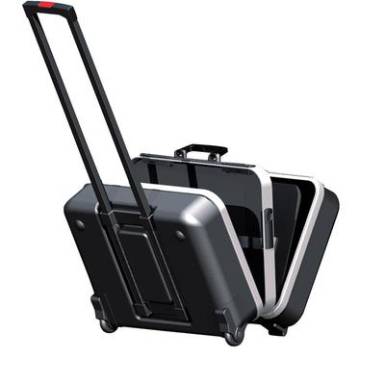 Szersz&aacute;mkoffer BIG Twin-Move be&eacute;p&iacute;tett kerekekkel, teleszk&oacute;pos foganty&uacute;val, 510 x 270 x 410 mm, ABS, Knipex 00 21 41 LE