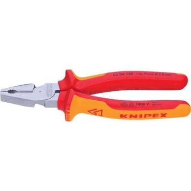 Erő kombinált fogó, 225 mm, vágási érték kemény: Ø 3 mm, zongorahuzal: Ø 2,5 mm, max. 25 mm², Knipex 02 06 225 Erő kombinált fogó, 225 mm, vágási érték kemény: Ø 3 mm, zongorahuzal: Ø 2,5 mm, max. 25 mm², Knipex 02 06 225
